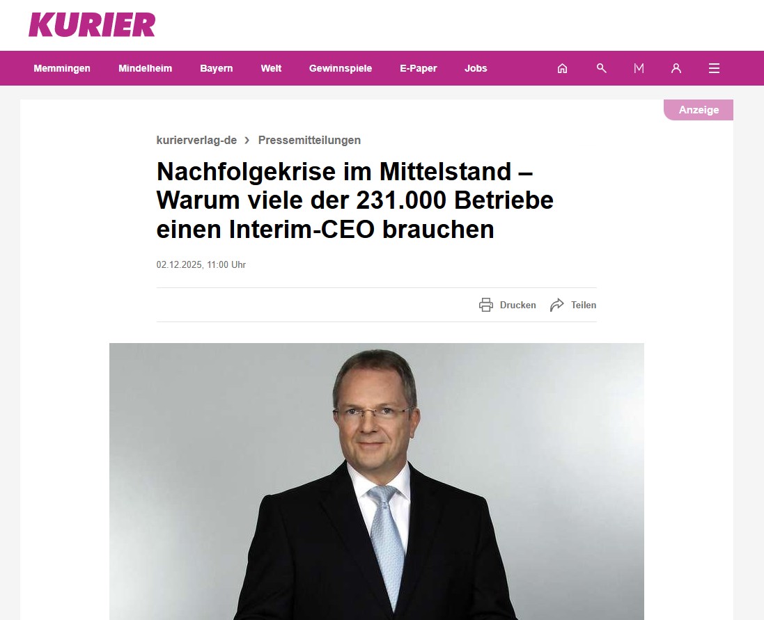 Nachfolgekrise im Mittelstand